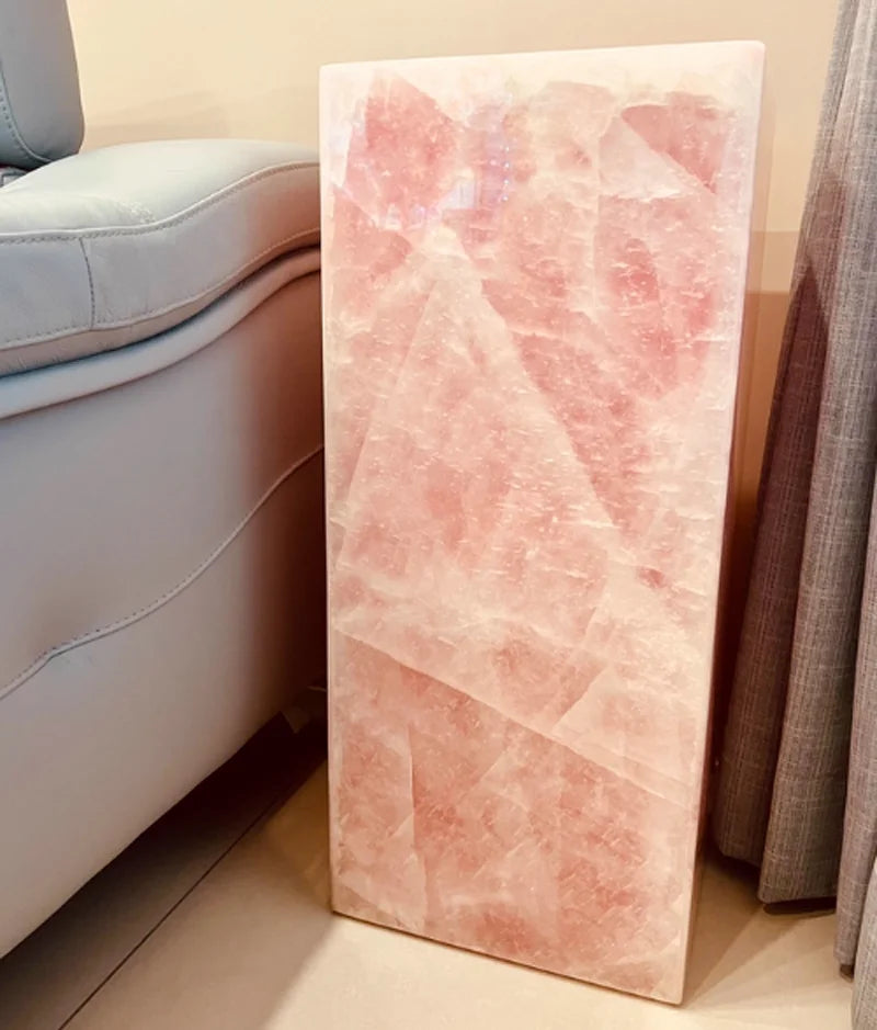 Mineral Radiance: LuxuryMarbleHome Introduces the Limited Edition Pink Jade Monolithic Side Table
