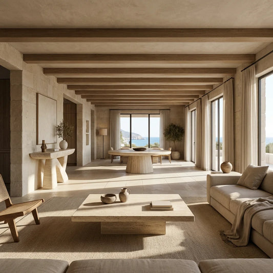 The Monolithic Home: A Curator’s Guide to Designing with Travertine Across Every Room