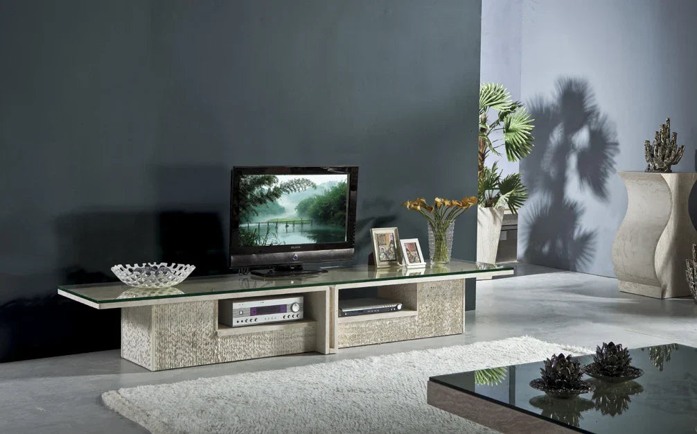 The New Centerpiece: Why Travertine TV Stands are Defining 2026 Interior Trends