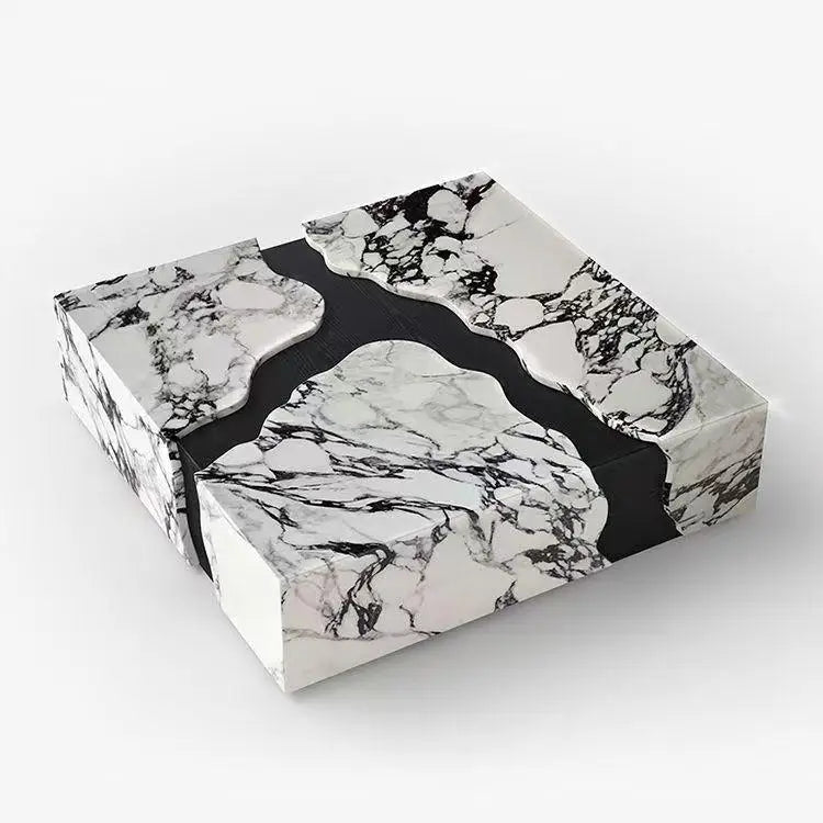 Round Verde Guatemala Green Marble Coffee Table - Sculptural Pedestal Series - Architectural Natural Stone Furniture | LuxuryMarbleHome
