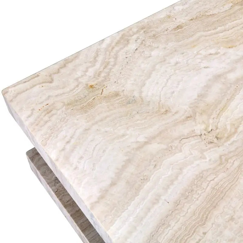 Detailed Texture View: Natural Pitted Travertine Surface | LuxuryMarbleHome