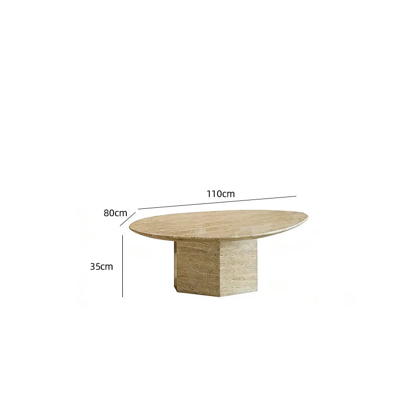 The Monolith Series: Hand-Carved Travertine Coffee Tables - Architectural Natural Stone Furniture | LuxuryMarbleHome