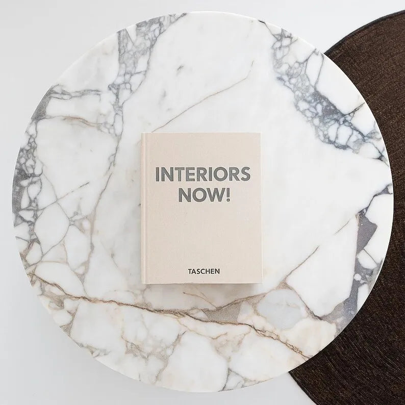 Round Calacatta Viola Marble Dining Table - Sculptural Cross-Pedestal Design - Architectural Natural Stone Furniture | LuxuryMarbleHome