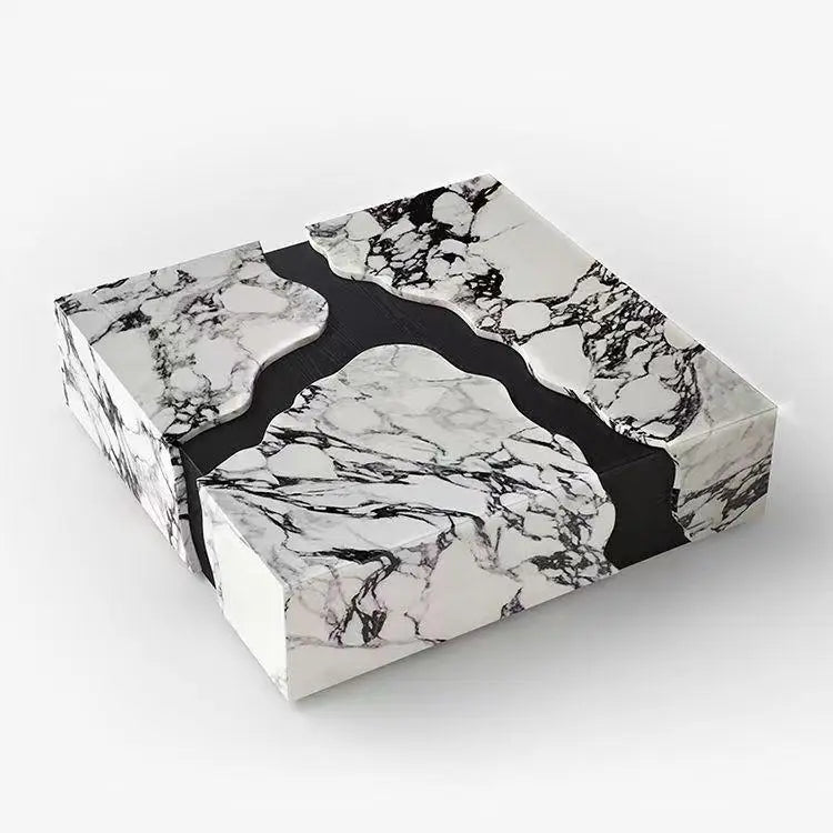 Round Verde Guatemala Green Marble Coffee Table - Sculptural Pedestal Series - Architectural Natural Stone Furniture | LuxuryMarbleHome