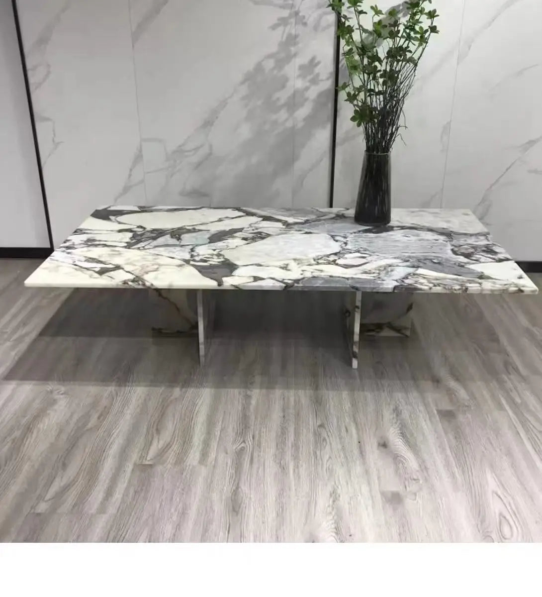 The Monumental Plinth: Sculptural Elephant White Marble Coffee Table