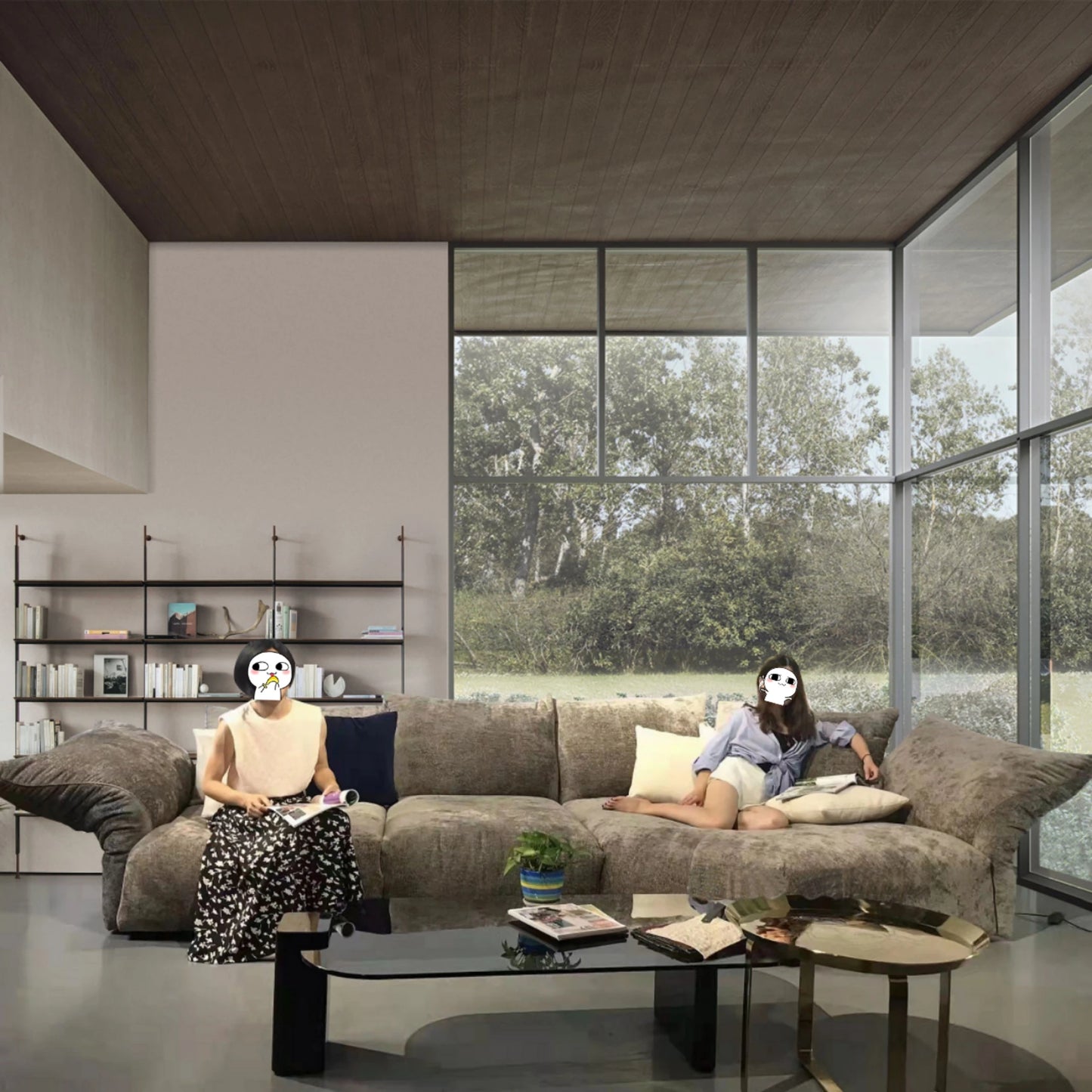 The Petals Series: Biophilic Architectural Modular Sofa & Sectional