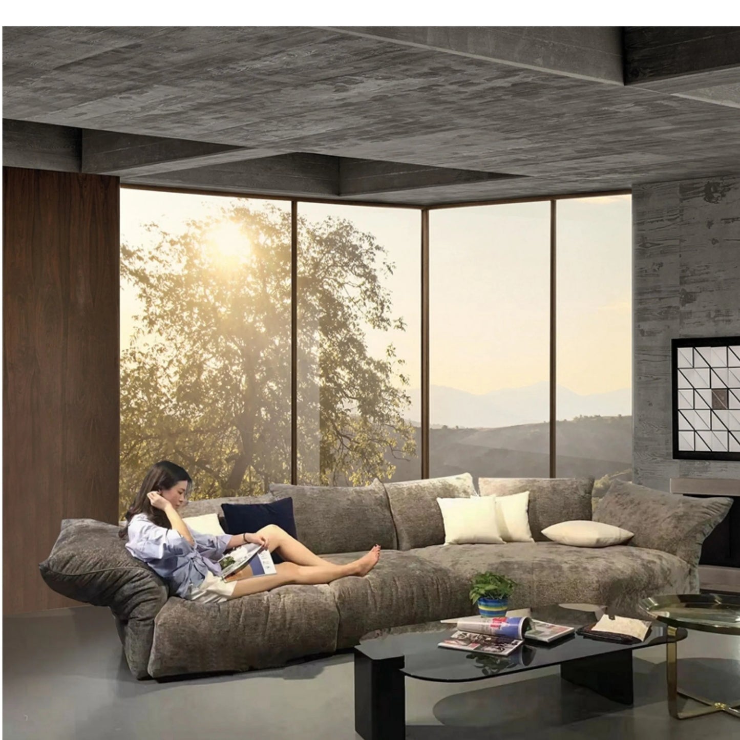 The Petals Series: Biophilic Architectural Modular Sofa & Sectional