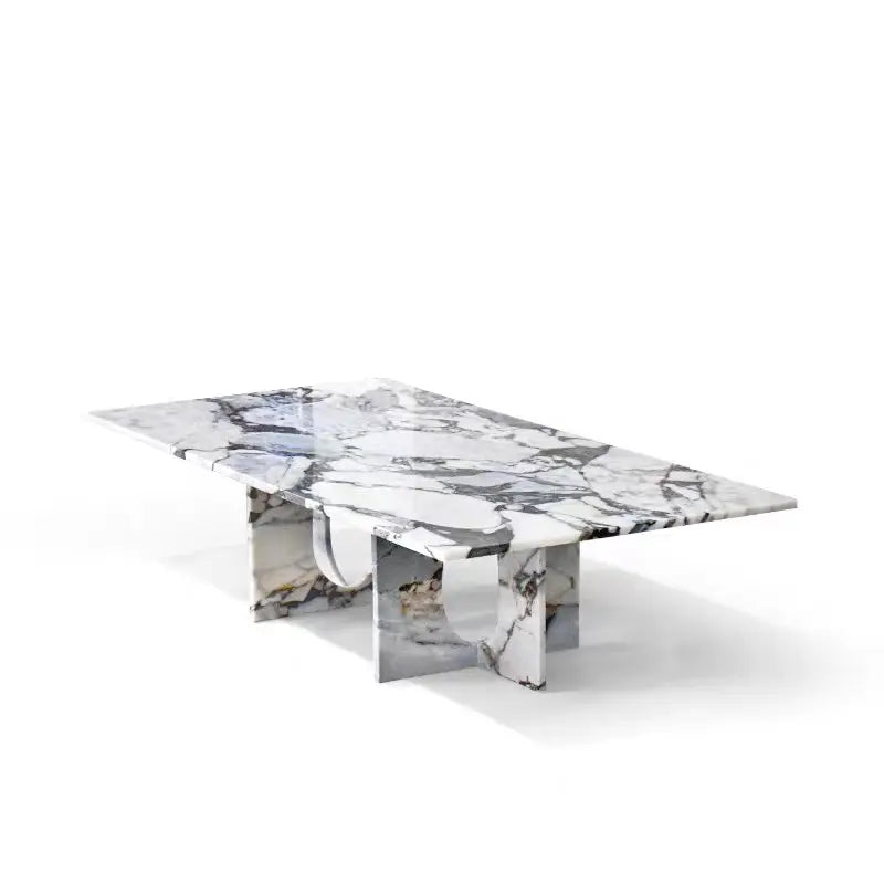 The Monumental Plinth: Sculptural Elephant White Marble Coffee Table