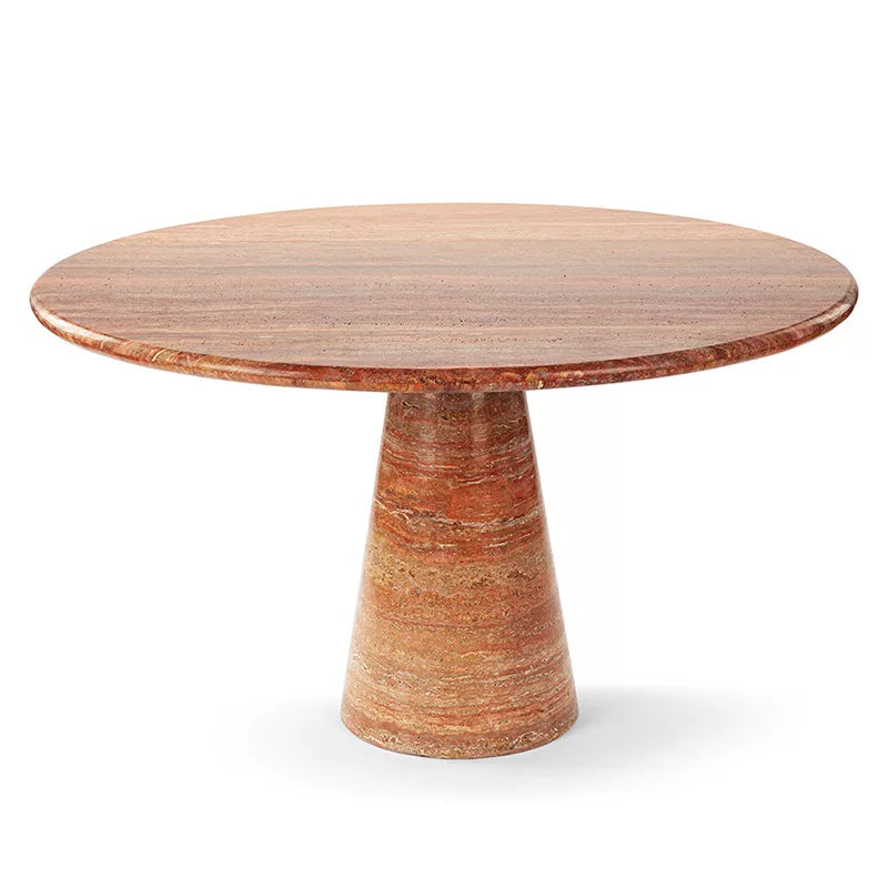 The Romanesque Monolithic Travertine Dining Table - Natural Stone Luxury | Worldwide Shipping Available - Architectural Natural Stone Furniture | LuxuryMarbleHome